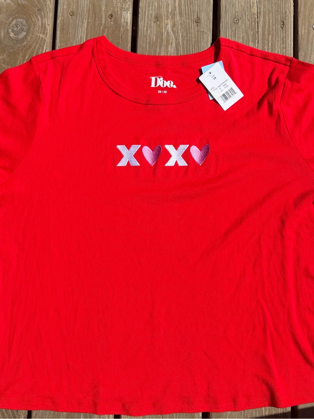 NWT Plus Size Cropped T-Shirt